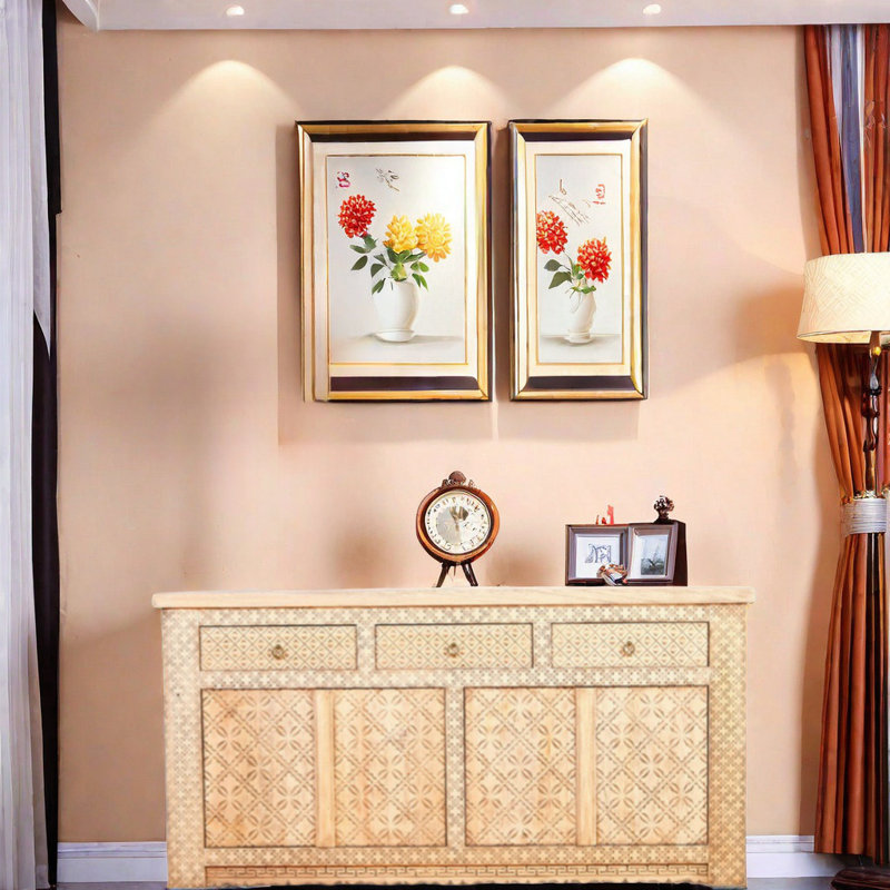 Armoire décorative en bois massif Living Room