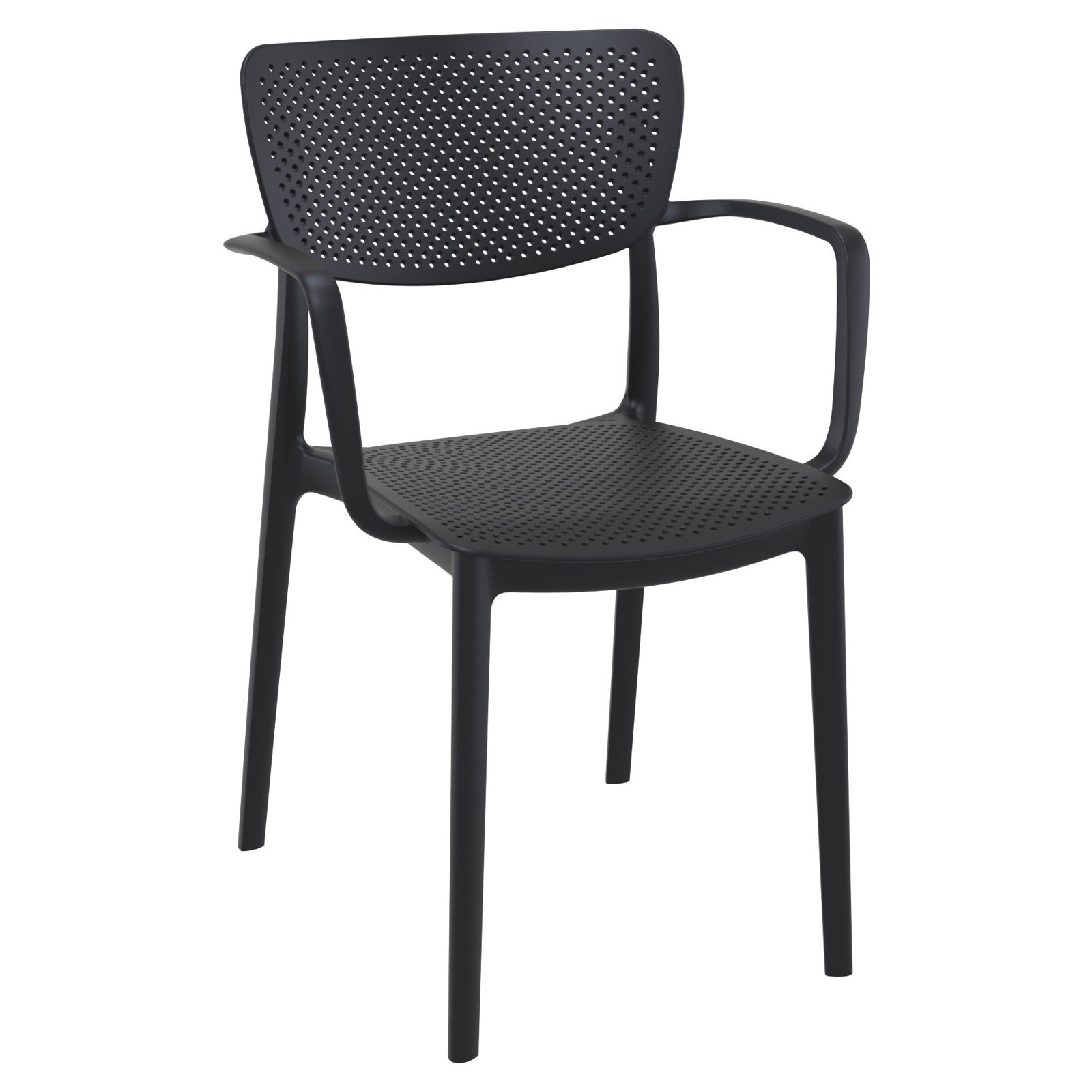 Farrah 28" Patio Bistro Set, Black