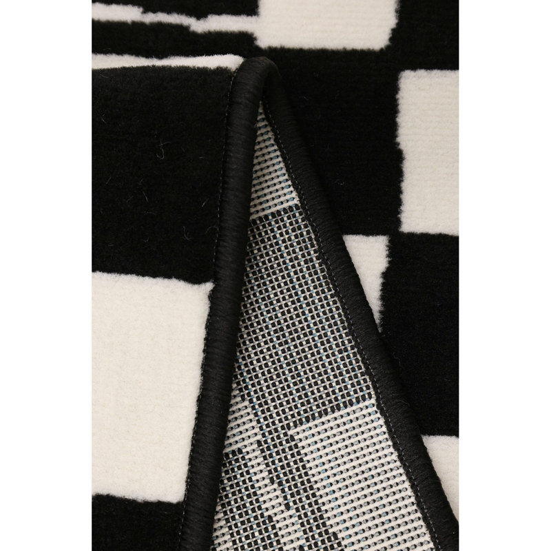 Maestro Chequered Area Rug, Rectangle 120 x 170cm