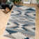 Blue Grey Aztec Power Loom Rug