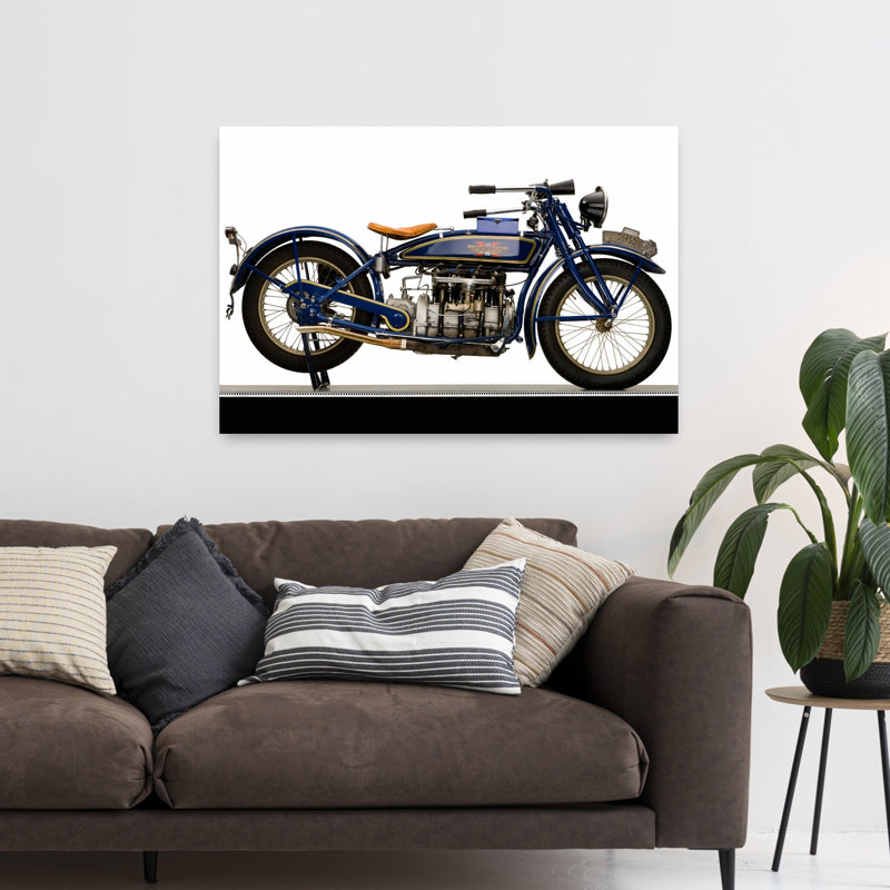 1920 Henderson Model K Four Classic Abstract Landscape Nature, art mural, H 32 po x l 48 po