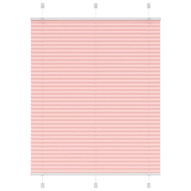 Room Darkening Pleated Shade, Pink, 110cmW x 150cmL