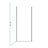 32" W X 72" H Semi-Frameless Circular Pivot Shower Door With 1/4" (6Mm) Thick Tempered Glass-125317008