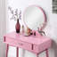 Ensemble de coiffeuse et tabouret Makaly Vanity-1437419084