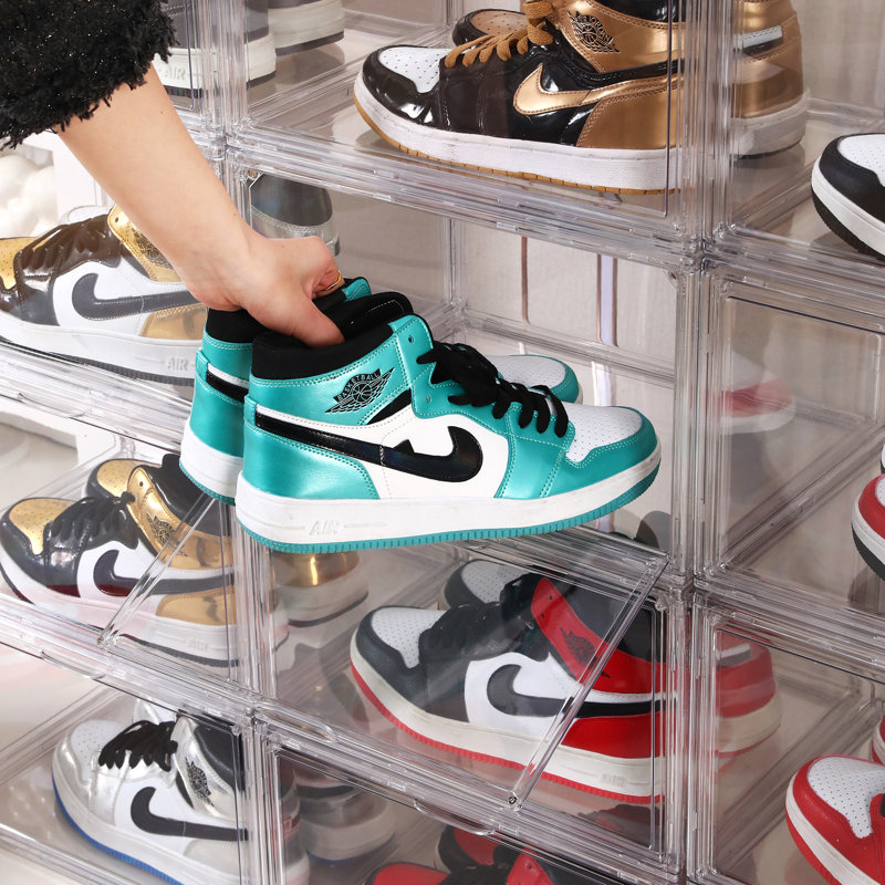 10 Stackable Shoe Storage Boxes Set