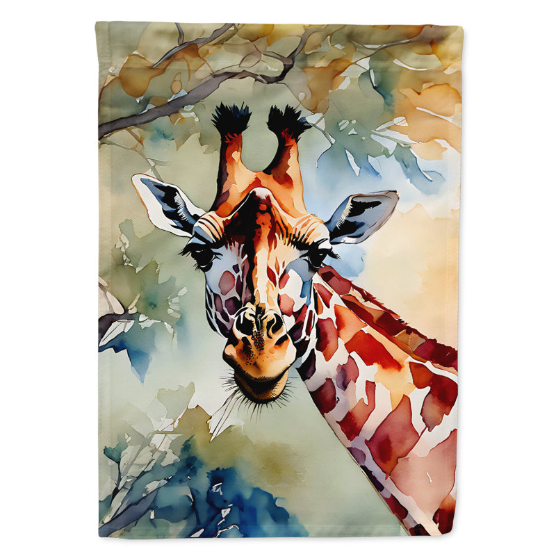 Drapeau de maison de girafe