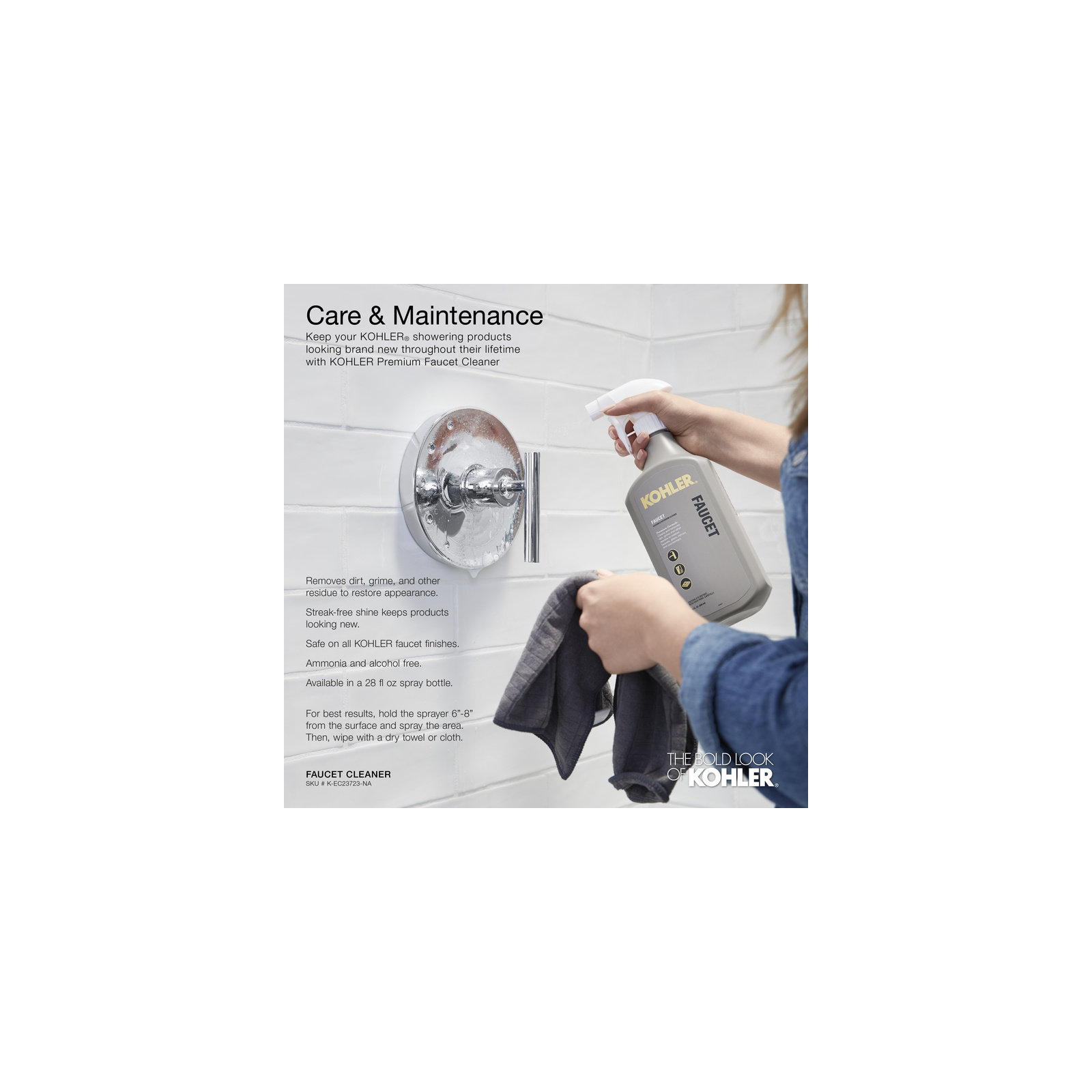 Kohler Purist Performance Showering Kit, 1.75 GPM Multifunction Showerhead and Handshower Package, Three Spray Settings