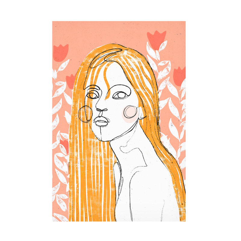 Art sur toile, «Bolic Treechild The Tulip Girl», H 24 po x l 16 po