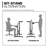 Mobile Computer Desk, Adjustable Height Laptop Standing Desk with Tilting Tabletop and Monitor Shelf-80291860