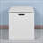 Braymer White Lift Top Entryway Storage Cabinet With 2 Safety Hinge, Wooden Toy Box