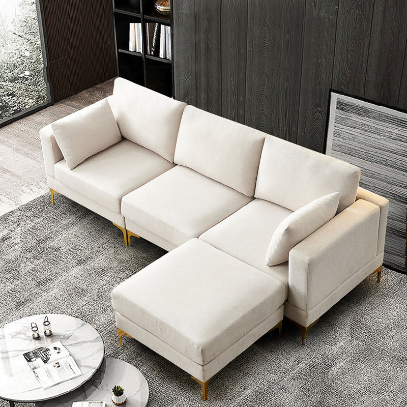 Canapé ADF, Polyester blanc