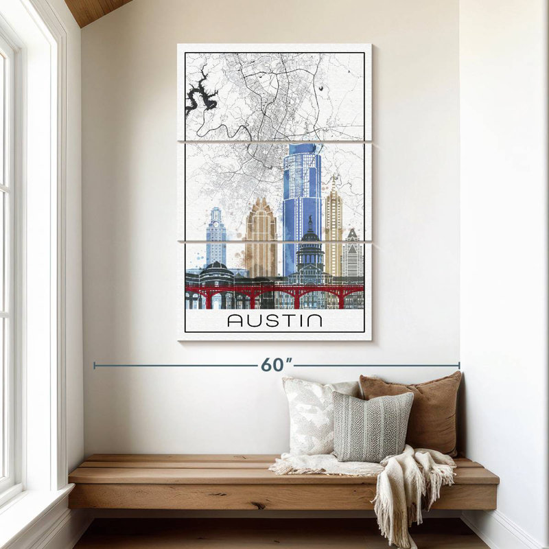Aliaz Austin Skyline City Map