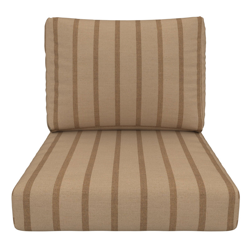 Sunbrella Outdoor Lounge Chair Cushion, Unwind Driftwood
