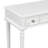 Retro Makeup Desk with Large Mirror and 3-Drawer Storage, Elegant Console for Bedroom and Living Room, White