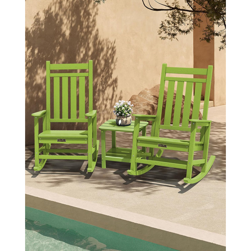 Lark Manor™ Bruinekool Wood Rocking Chair | Wayfair