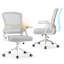 Computer Desk Office Chair with Flip-up Armrests-1710649917