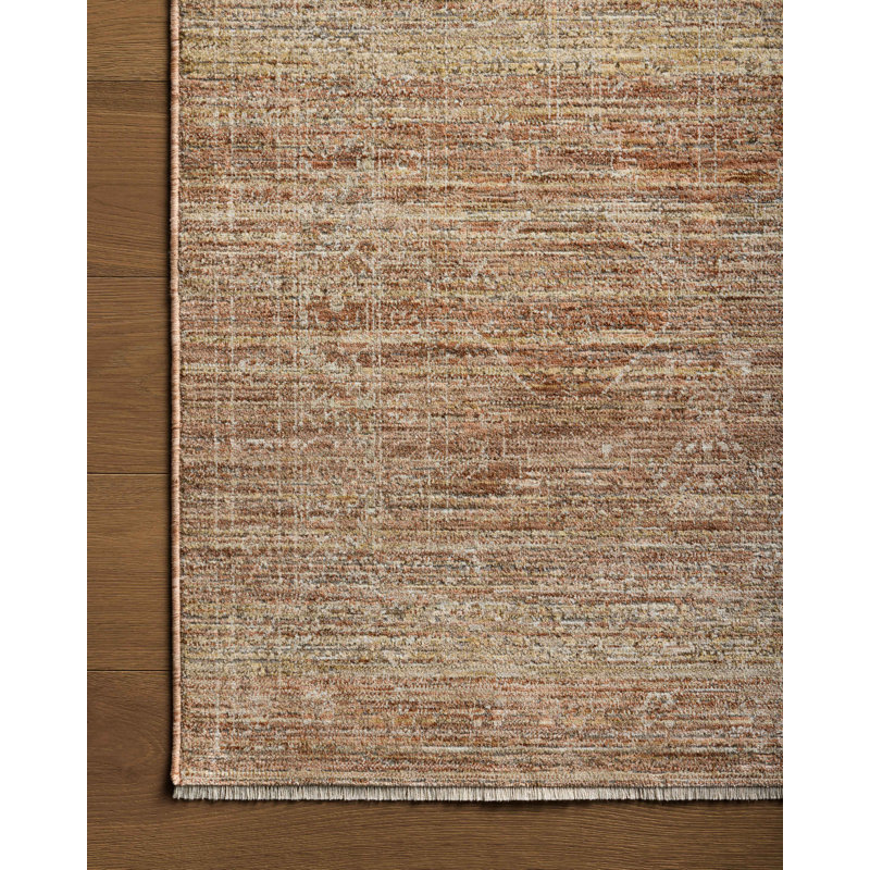 Tapis argile / naturel Loloi Kahmel, Rectangle 7 pi 10 po x 10 pi
