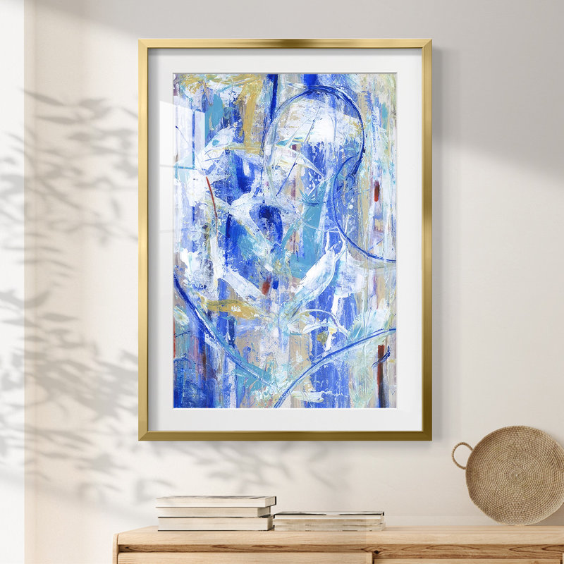 New Spin I -Framed Print, Gold