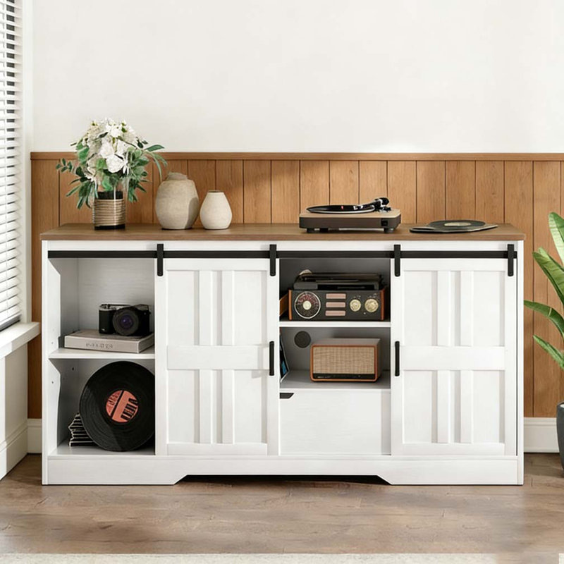 TV Stand for 65 Inch TV, White