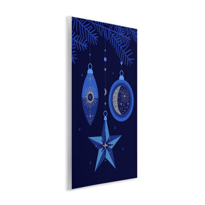 "Blue Holiday Ornaments" par Victoria Barnes