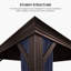 Pavillon de jardin en aluminium pourpre avec lumières DEL-95441252