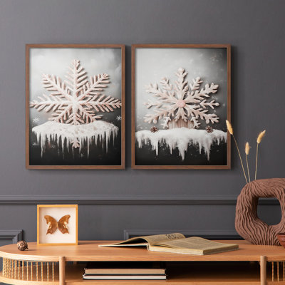 Art des Fêtes de Noël - Série 2-C XXXVII-Reproduction encadrée de qualité supérieure - Prêt à être accroché - Aucun clou requis - Aucun clou requis