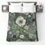 Couvre-lit matelassé vert à motif floral toutes tailles-126176783