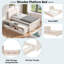Lit plateforme en bois avec lit gigogne escamotable et compartiments de rangement latéraux-1271854105-1271854107