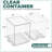 Sorbus Acrylic Storage Containers with Pull-Out Drawers - 2 Pack, 7.6” Tall Clear Stackable Storage Bins Set for Bathroom Organization