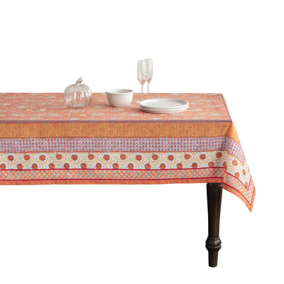 Maison d' Hermine Table Cloth Rectangle Table 100% Cotton 70 x 140 Inches Fall Tablecloth Reusable Everyday Use for Thanksgiving Christmas Decorations Dining Farmhouse Party (Harvest Festival)