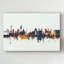 « lisbonne portugal horizon iv », impression sur toile tendue grise-338219238