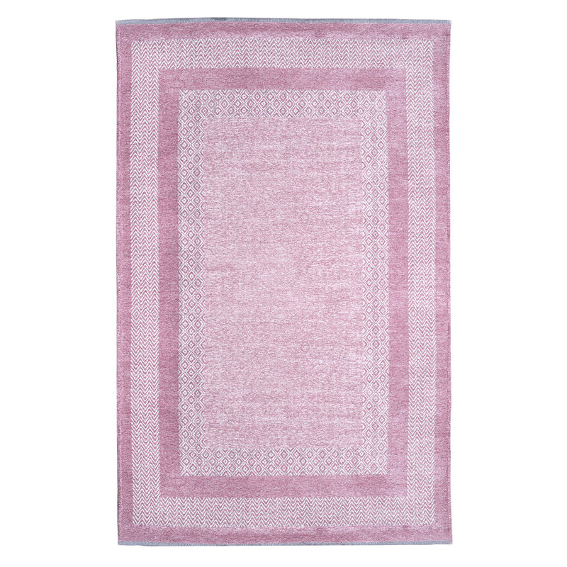 Tapis rectangulaire en coton Vernada, Rectangle 8 pi 11 po x 12 pi 2 po