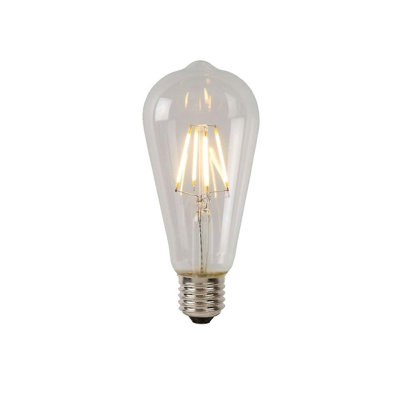 40 Watt Equivalent, ST64 LED Dimmable Light Bulb, Warm White E26/Medium (Standard) Base