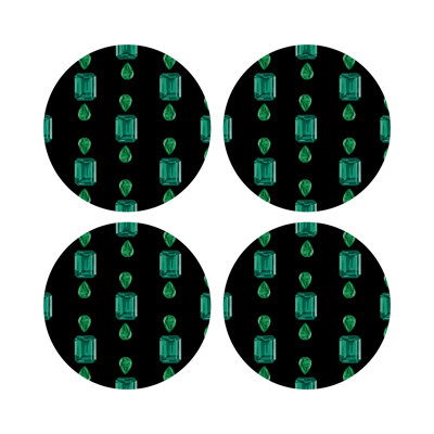 Vegan Leather Round Placemats