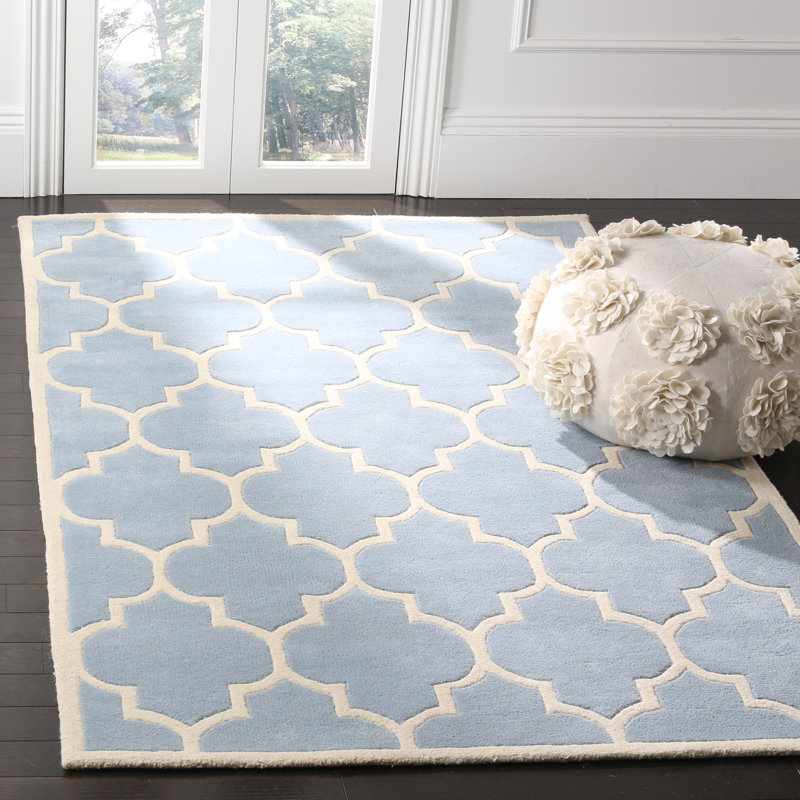 Tekonsha Geometric Wool Hand Woven Area Rug, Rectangle 183 x 274 cm