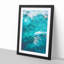 Surfing Waves in Abstract - Framed Print-55728355-55728357