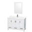 Sheffield 48" Freestanding Single Bathroom Vanity with Quartz Top with 24" Mirror-375222783-375246622-463565155