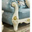 Fauteuil en cuir véritable touffeté de 46,4 po de largeur Lakisia
