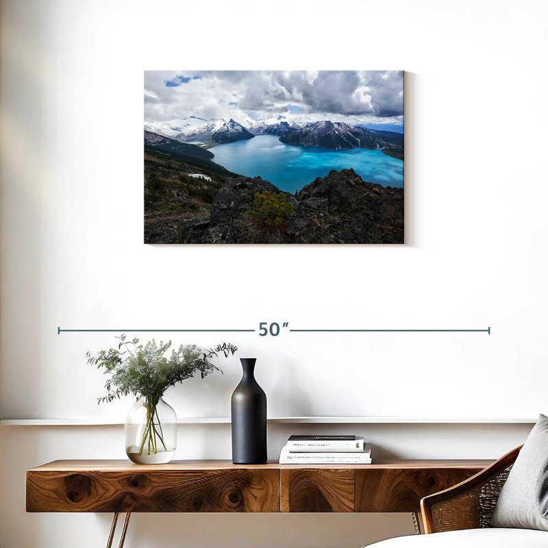 Lac Garibaldi en été, H 20 po x l 30 po