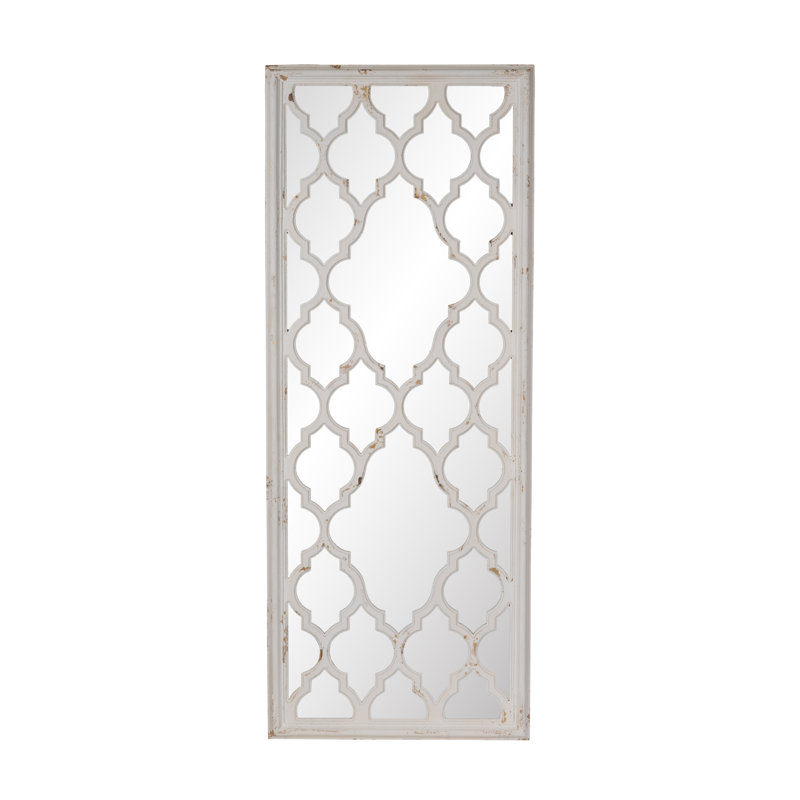 Modern 24" X 60" Distressed Floor Mirror, Full Body Mirror