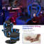 Fauteuil de jeu et de course ajustable en similicuir Costway-878698554