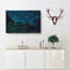 Stars over a Forest in Canada - Wrapped Canvas-56642631
