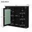 Armoire à pharmacie, armoire de rangement murale pour salle de bain, armoire murale moderne avec miroir, armoire à miroir avec 6 tablettes ouvertes (meuble-lavabo non inclus)