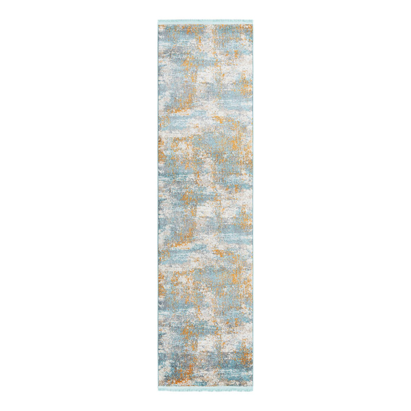 Haefner Abstract Indoor Rug, Runner 2'7" x 10'