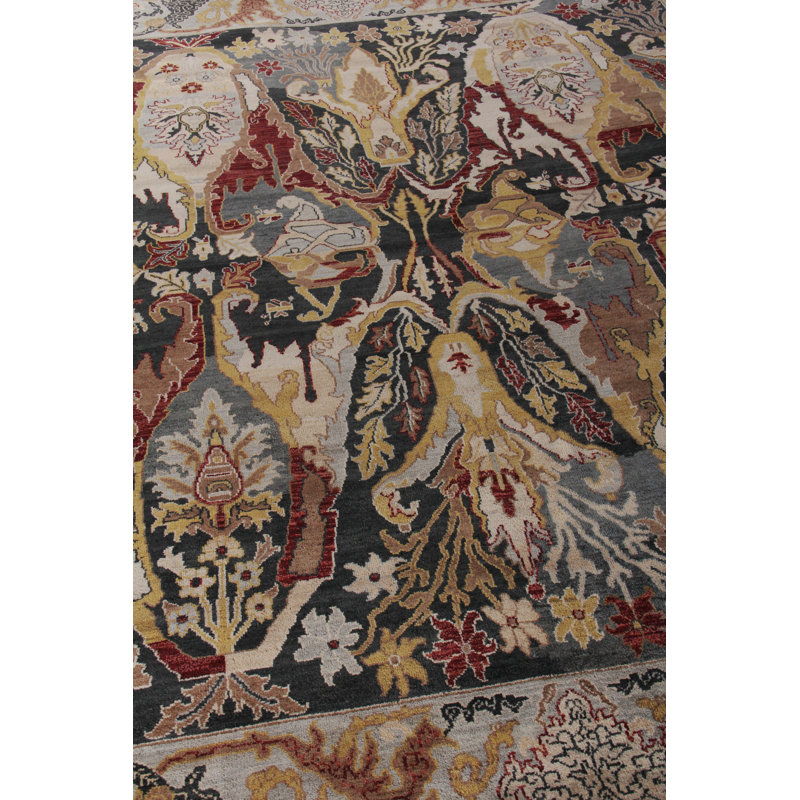 Jurassic Hand Knotted Wool Oriental Area Rug, Rectangle 8' x 10'