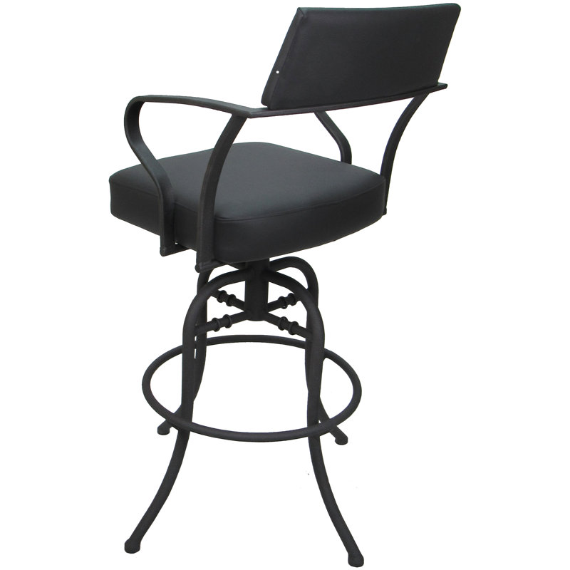 Tabouret de comptoir pivotant 26 po Chiyomi, Vinyle - gris
