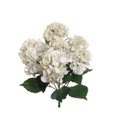 20" Hydrangea Bush with 7 Flowers - Artificial Hydrangea Decor
