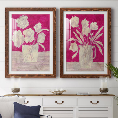 Fuchsia Arrangement I-Premium, reproduction encadrée - prête à être accrochée