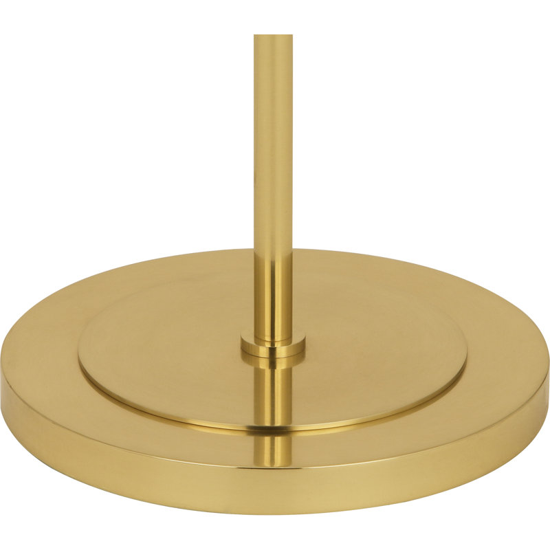 Decker 62.75'' Column Floor Lamp, Ascot White, Modern Brass