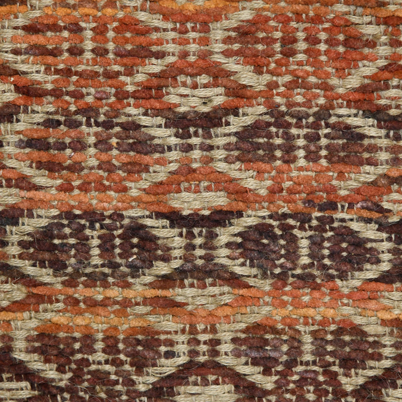 Bertrand Handwoven Eco-Friendly Low-Pile Jute Blend Area Rug, Rectangle 2' x 3'